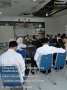 Sosialisasi Aplikasi Srikandi Di Kecamatan Gunung Talang dan Nagari Aia Luo Kecamatan Payung Sekaki - foto 1