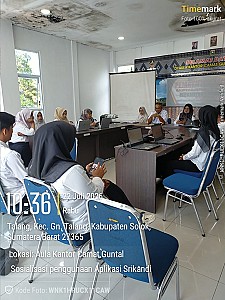 Sosialisasi Aplikasi Srikandi Di Kecamatan Gunung Talang dan Nagari Aia Luo Kecamatan Payung Sekaki - foto 3